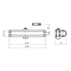 Чертёж дверного доводчика DOORLOCK DL180A BC size 1-6/7 - белый