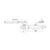 Чертёж доводчика дверного DOORLOCK DL70 EN2/3/4 - серебро