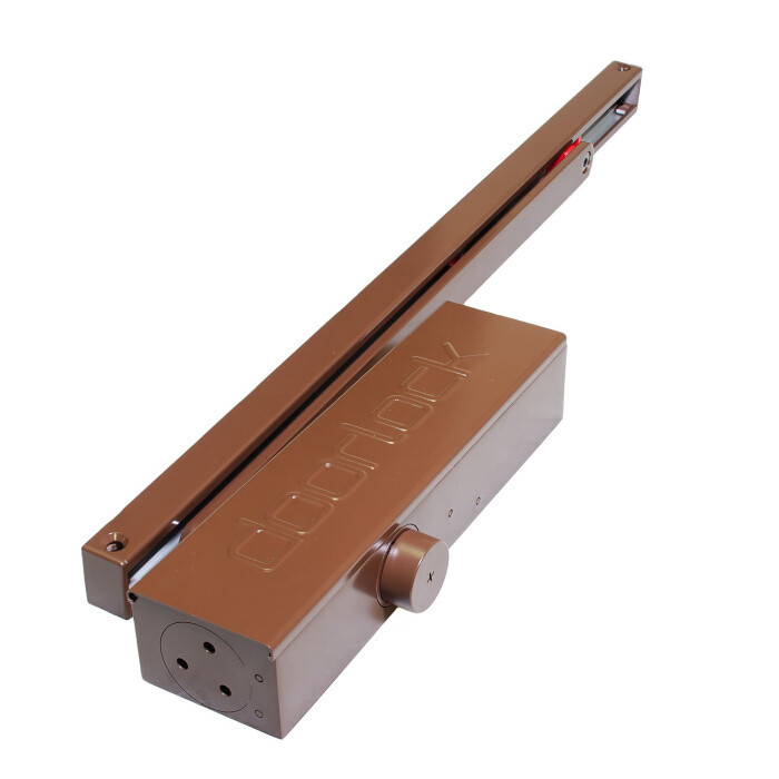 Изображение Дверной доводчик DOORLOCK DL340S/N BC HO EN 1-4 коричневый - фурнитура для дверей - Изображение 1