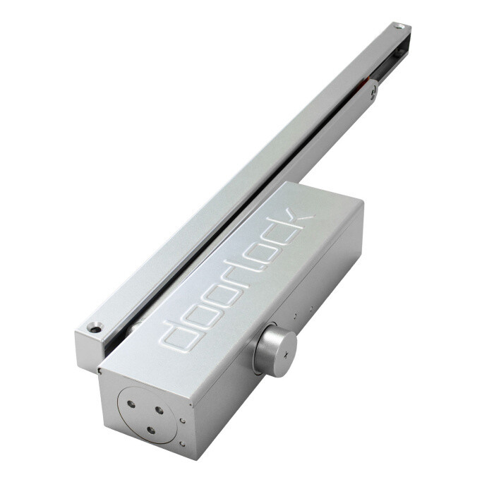 Изображение Дверной доводчик DOORLOCK DL340S/N BC HO EN 1-4 серебристый - фурнитура для дверей - Изображение 1
